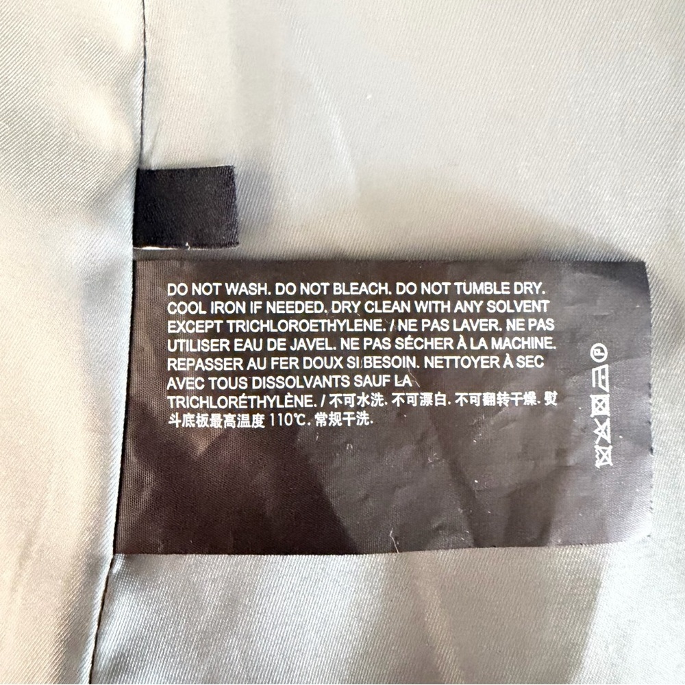 Theory Women's Gray Virgin Wool Blend One Button Blazer Size 4 - 23359 - Picture 7 of 9